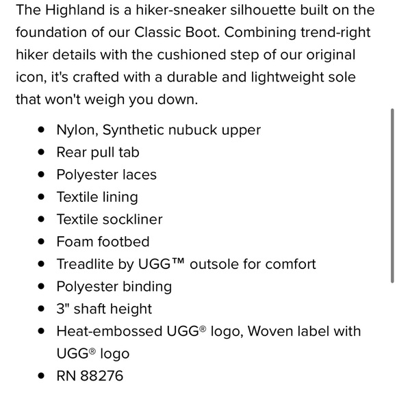 GUC Ugg Highland Hi sneaker boots - Picture 9 of 9